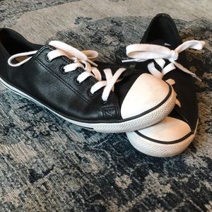 Black Leather Converse